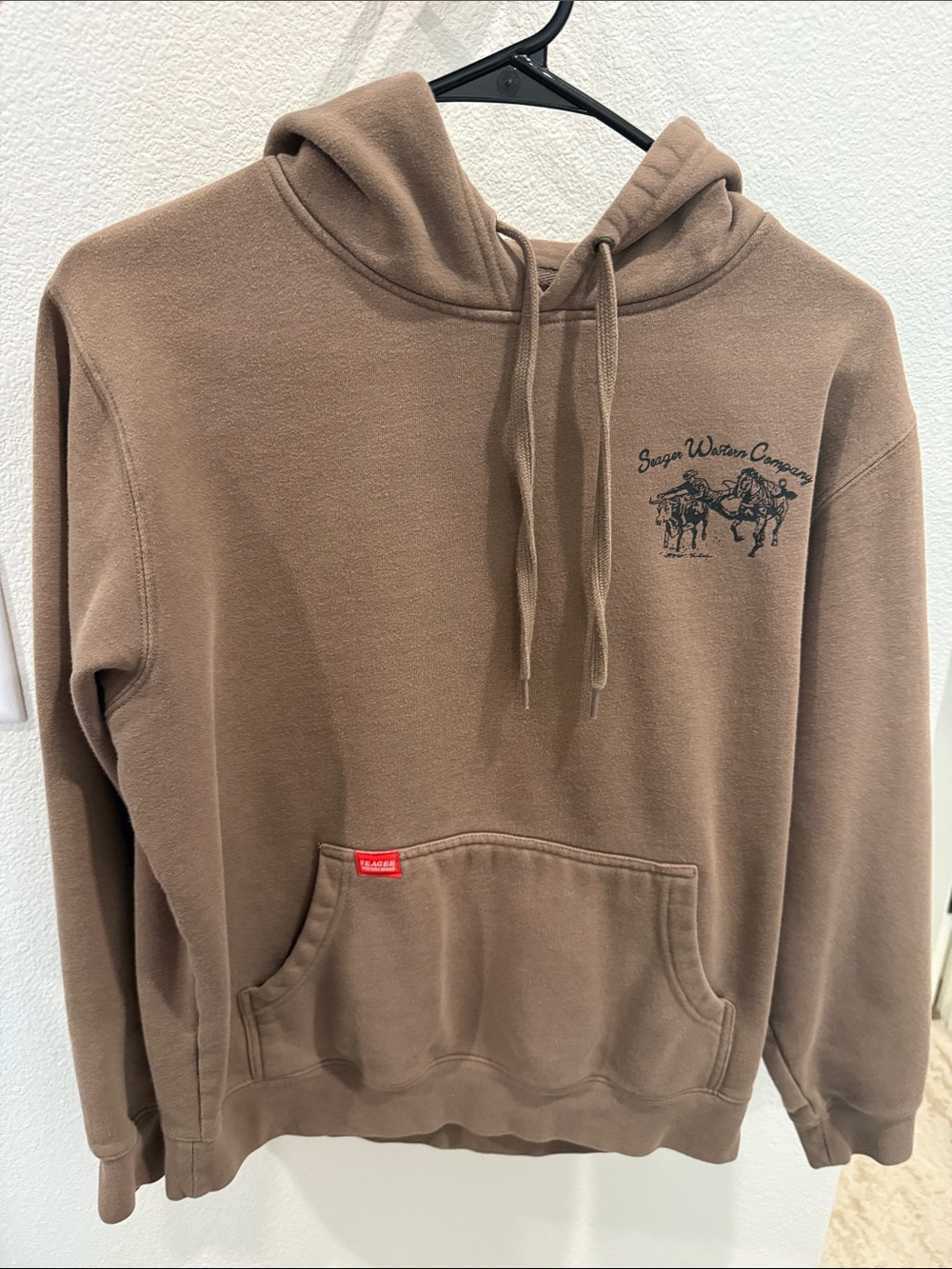 Sugar Western Company Men's Brown Pullover Hoodie